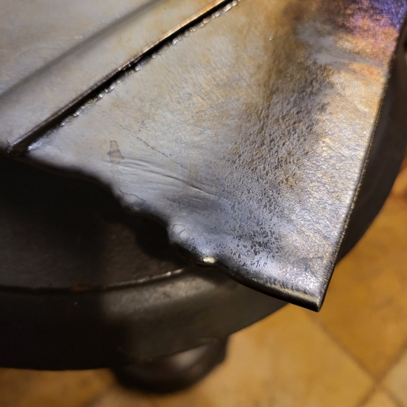 Ikebana Art Glass Signed Slumped Glassb Pin Flower Frog - Picture 10 of 10